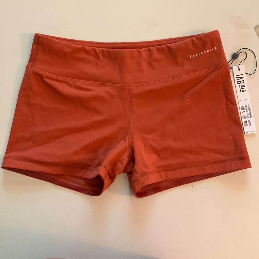 I Am Becoming burnt orange athletic short